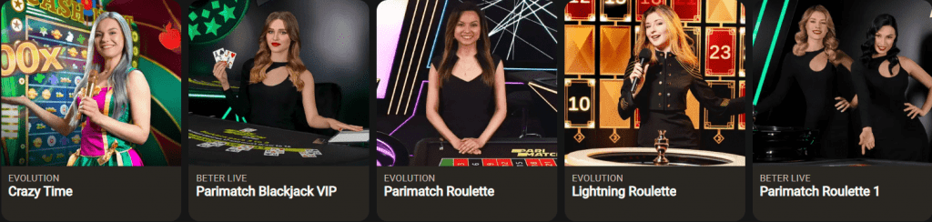 Parimatch casino live